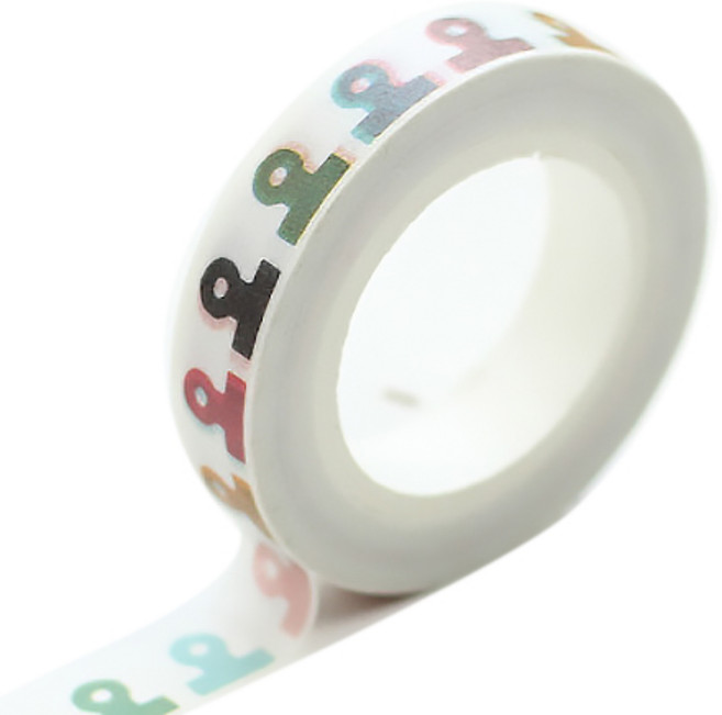 ONUP DIY 手帳裝飾貼紙兼膠帶 8mm x 10m ST01, 1個, 類型 19