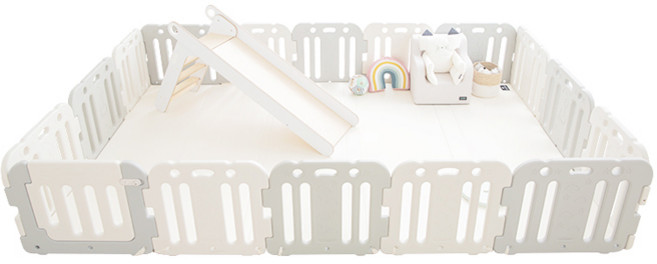 꿈비 도어형 안전문 베이비룸 세트, 코코그레이