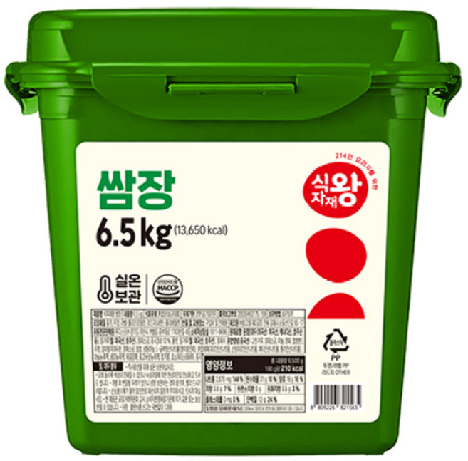 식자재왕 순창 쌈장, 1개, 6.5kg