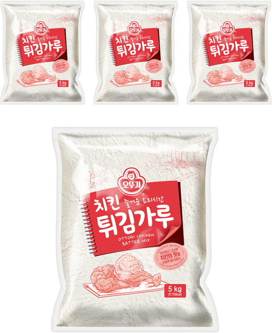 오뚜기 치킨 튀김가루, 5kg, 4개