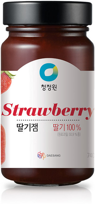 청정원 딸기잼, 1개, 740g