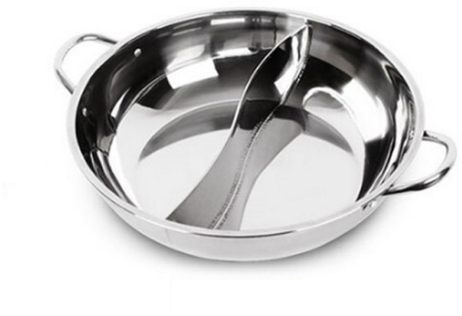 인덕션 대용량 반반 냄비, 30cm, 1개