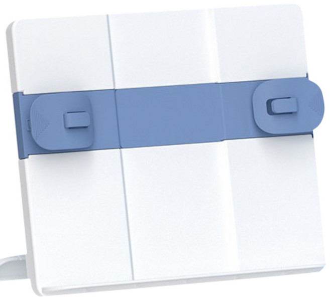 도림 높이 조절 가능한 데스크탑 독서대 실리콘 대형 플레이트 6분할 20, 남색