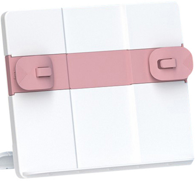 도림 높이 조절 가능한 데스크탑 독서대 실리콘 대형 플레이트 6분할 19, 핑크