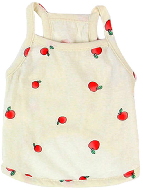 에이미러브즈펫 반려동물 후르츠 크롭 사과 나시, 혼합색상, 1개