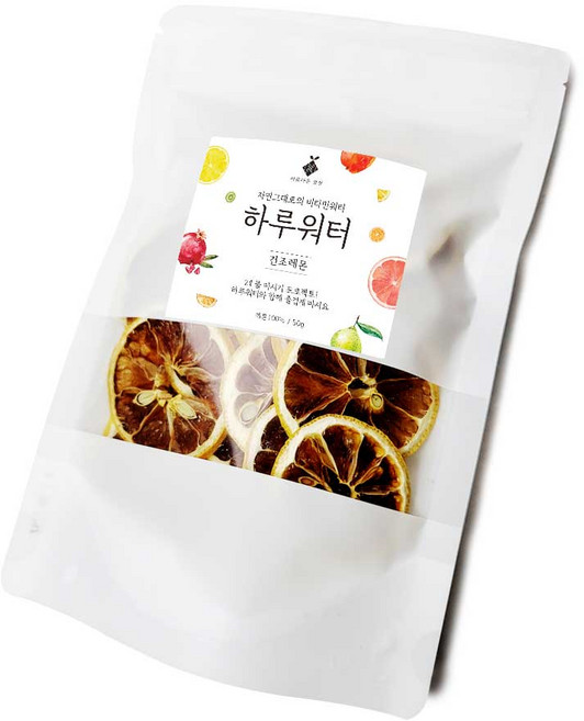 아름다운정성 하루워터 레몬칩, 1개, 50g