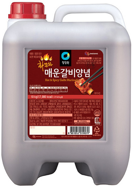 청정원 화끈한 매운갈비양념, 10kg, 1개