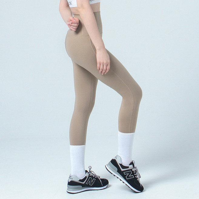 NOKJOK 女款素色瑜伽9分褲