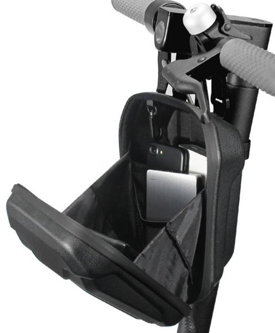 메이크스피드 와일드맨 킥보드 자전거 핸들가방, 1개, 블랙