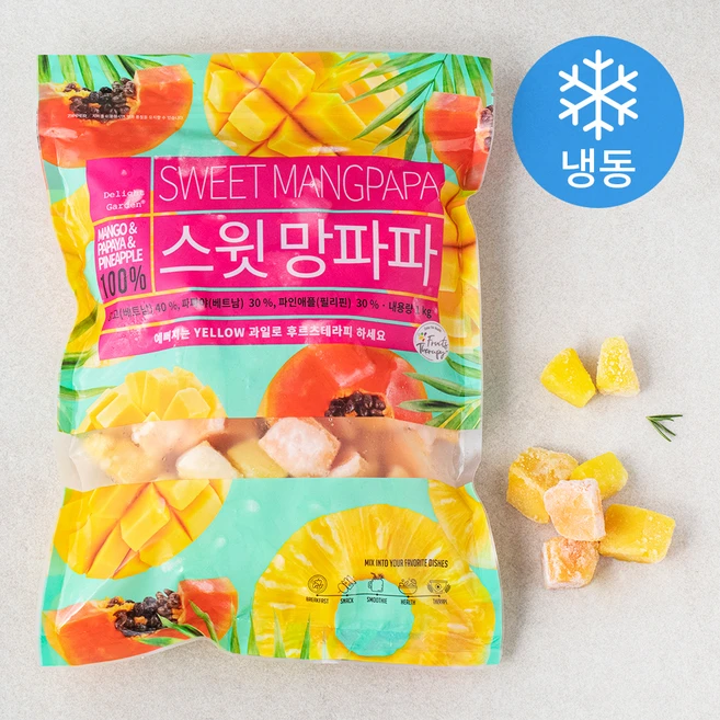 딜라잇가든 스윗 망파파 (냉동), 1kg, 1개 - 쿠팡