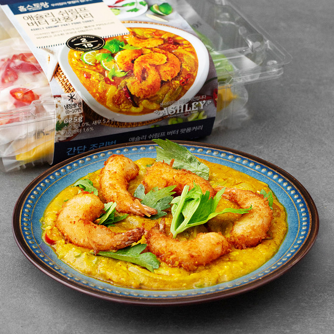 애슐리 쉬림프 버터 팟퐁커리, 1개, 625g