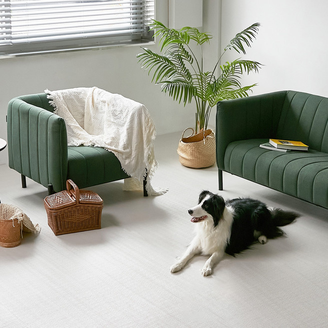 Riposo 엔젤 롤 강아지 매트, 라이트그레이, 1개