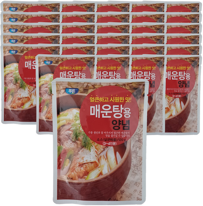 푸른식품 매운탕용 양념, 120g, 40개