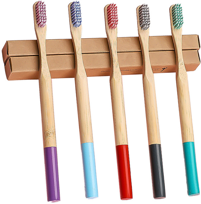 다다랜드 대나무 나선형 칫솔 5종 세트, 3세트, 5개입