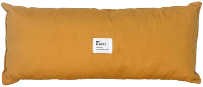 마이플러피 업백 이동가방 전용 업쿠션 방석형, 머스타드, 1개