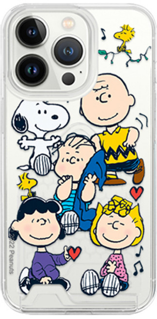 스누피 위드프렌즈 투명 언더카드 휴대폰 케이스