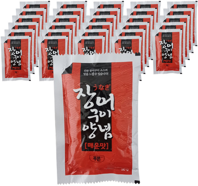 푸른 일회용 장어 양념 매운맛, 50g, 100개