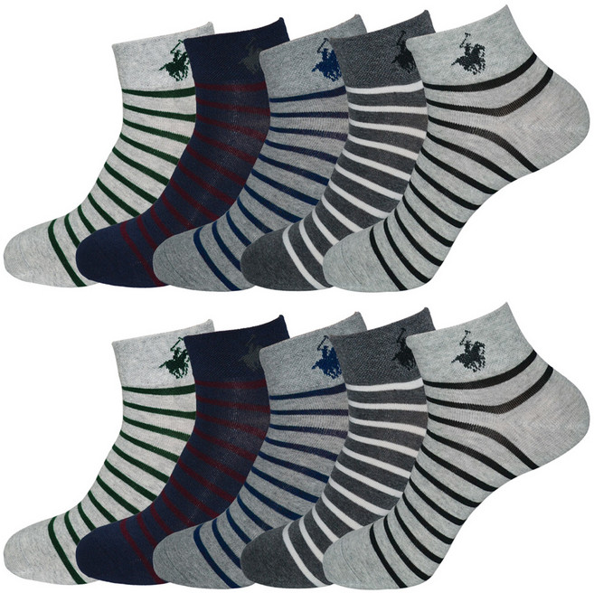 비버리힐스폴로클럽 남성용 초미니 패션 양말 10켤레 세트 2111