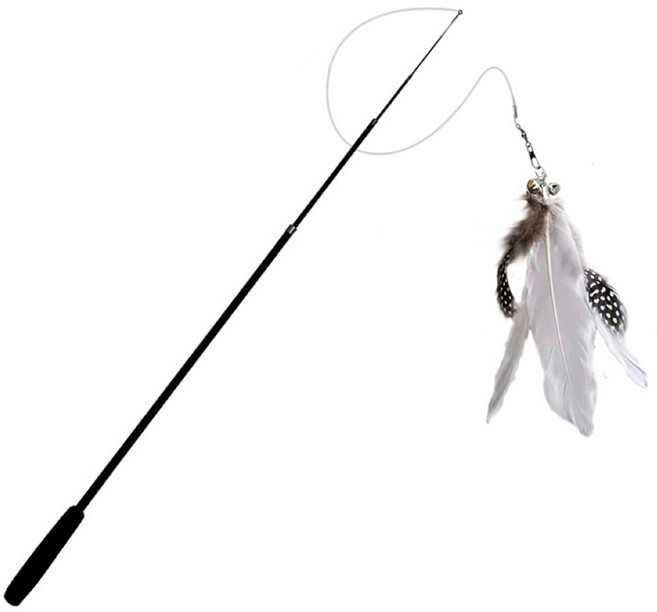 로위드 고양이 장거리 2.4m 4단 낚싯대, 혼합색상, 1개