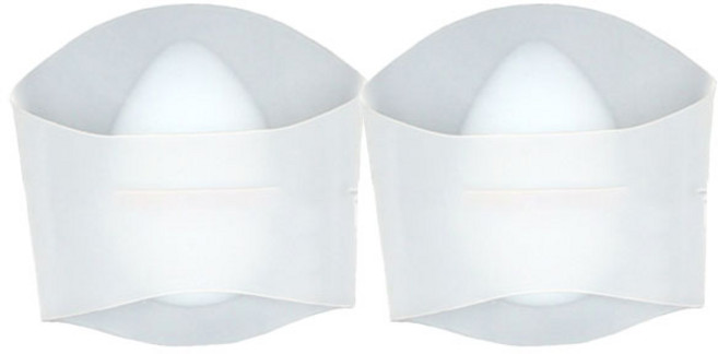 생각나래 실리콘 평발 아치 패드 양발착용 화이트, 1세트