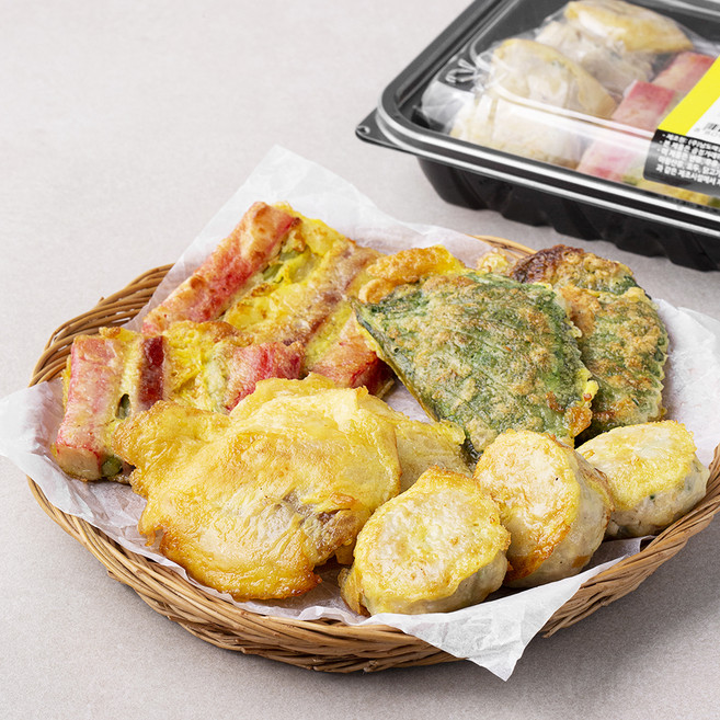 남도애꽃 고소한 수제 모듬전 동그랑땡전 + 동태전 + 깻잎전 + 꼬치전 세트, 500g, 1세트