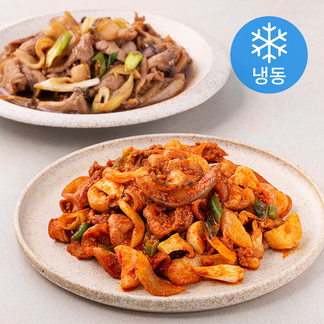 제이엠푸드 제주 흑돼지 백년초 고추장 불고기 200g + 간장 양념 불고기 200g (냉동), 400g, 1세트