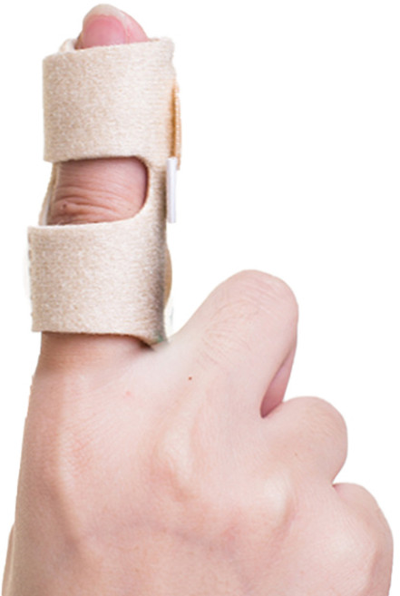 리치덕 손가락보호대 슬리브 살색, 2개
