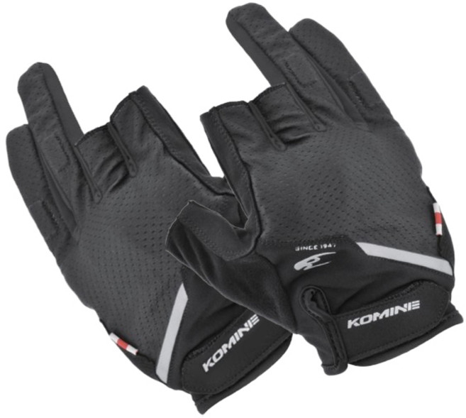 코미네 메쉬 반장갑 양손착용 GK-260, BLACK