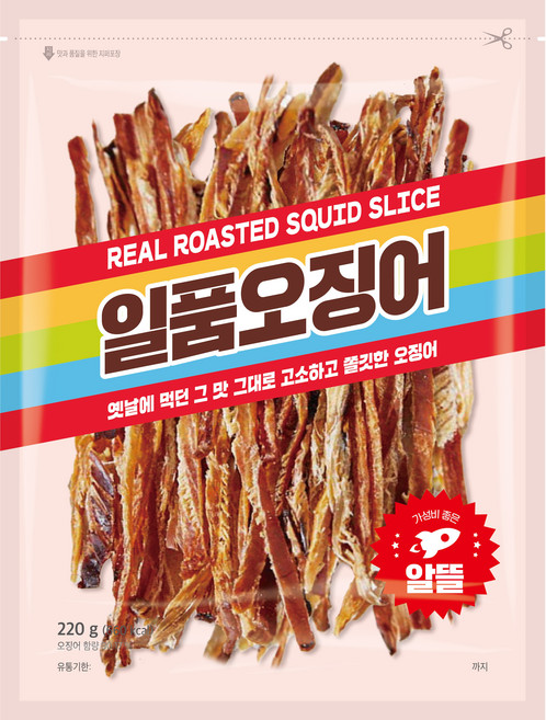 정화식품 일품오징어, 220g, 1개