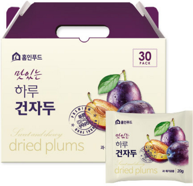 홈인푸드 하루건자두 푸룬 선물세트(20gx30입), 600g, 1박스