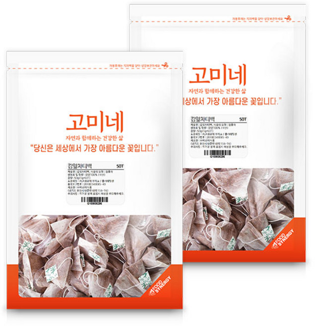 고미네 감잎 티백, 1g, 50개입, 2개