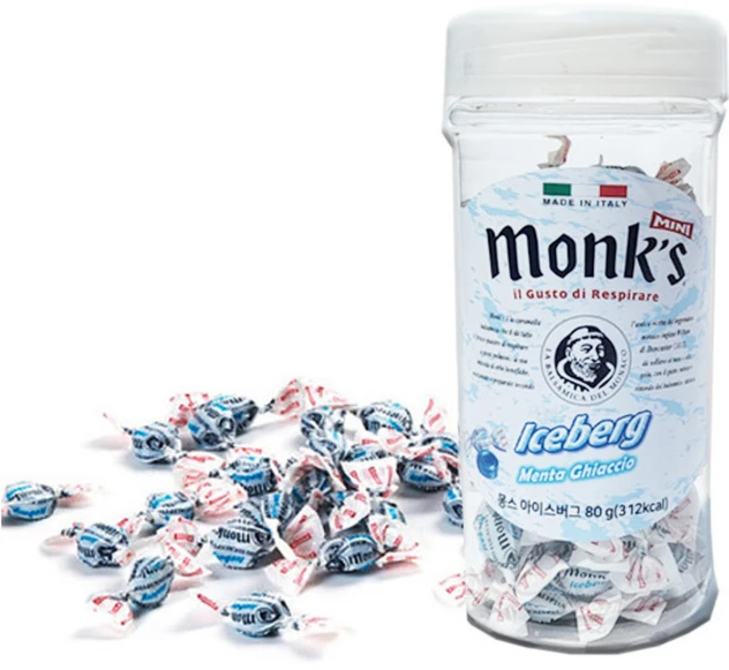 Monks 차량용 컵 홀더용 아이스버그 캔디, 80g, 1개 - 쿠팡