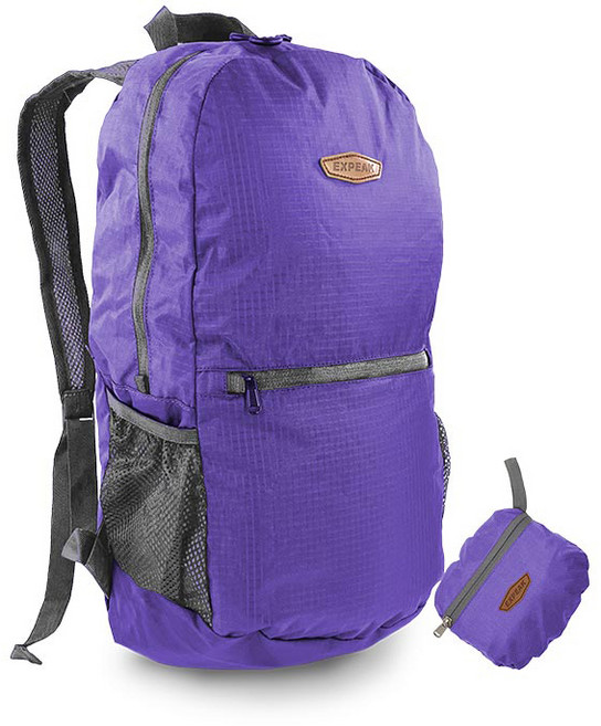 엑스피크 컴팩트 초경량 폴딩백팩 & 등산배낭 10L, 바이올렛