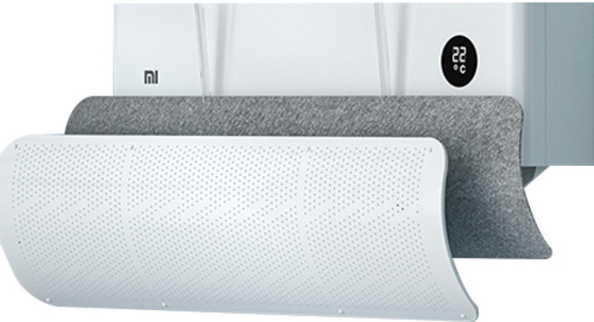 누즈 간편설치 벽걸이 에어컨 윈드바이저 화이트, 1개