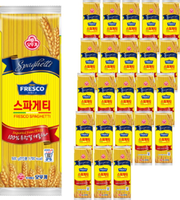 오뚜기 프레스코 스파게티, 500g, 24개