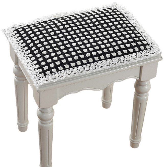 아라모드 피아노 의자 커버 45 x 60 cm, 블랙, 1개