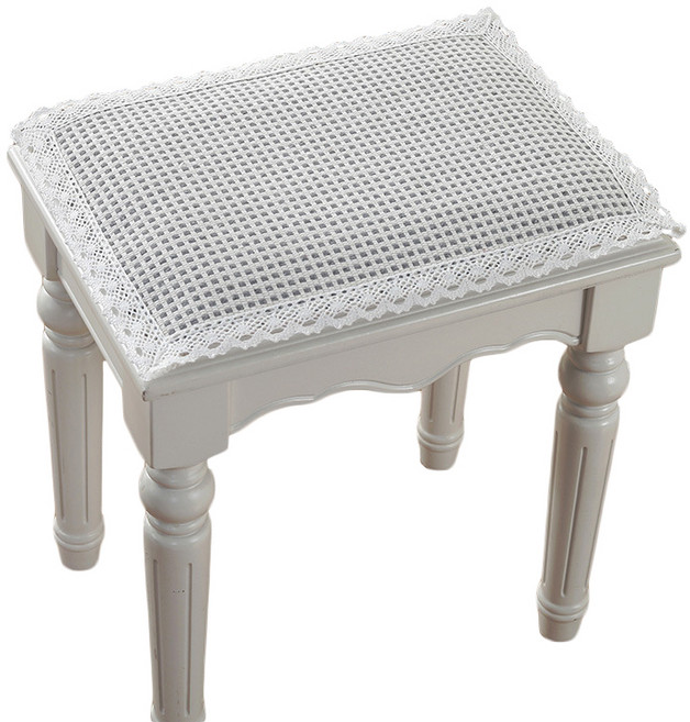 아라모드 피아노 의자 커버 50 x 80 cm, 화이트, 1개