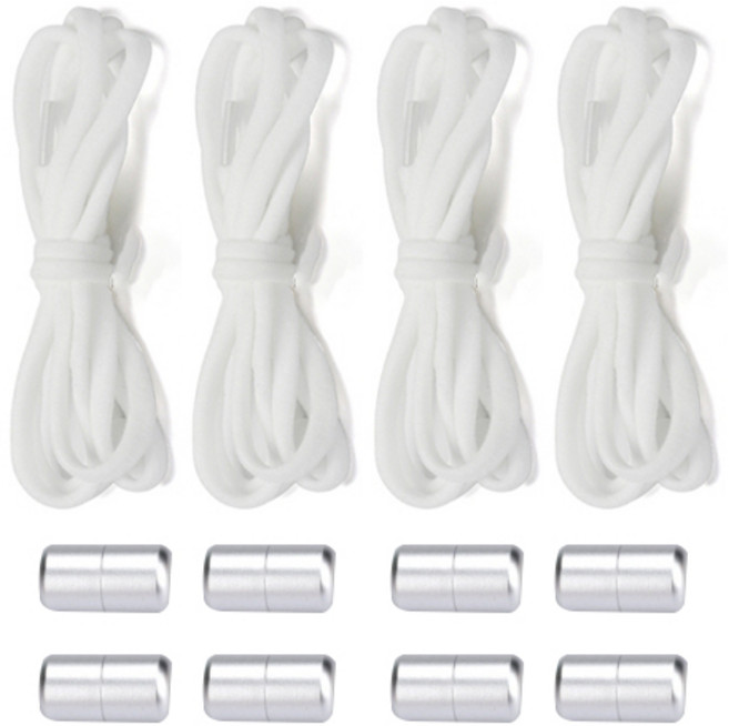 단델리온 묶지않는 운동화 신발끈 4p + 칼라 고정 캡슐 8p 세트