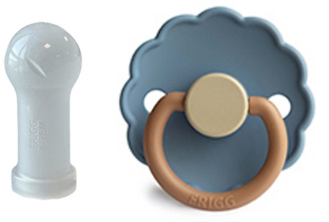 프리그 실리콘 공갈 젖꼭지 + 전용캡, 2단계(6~18개월), 브리즈, 1세트