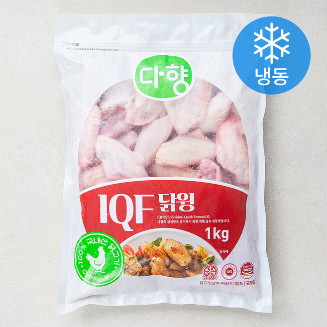 다향오리 IQF 닭윙 (냉동), 1kg, 1개