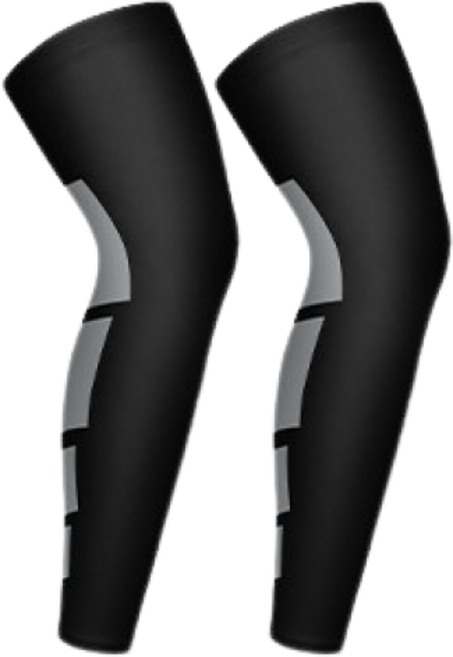 씨에스소울 허벅지 무릎 종아리 부상 방지 스포츠 밴드, 2개, 블랙
