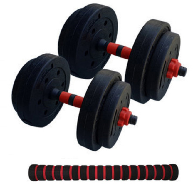 大韓體育 槓鈴 + 啞鈴桿 + 連接部 黑色, 17kg, 1套