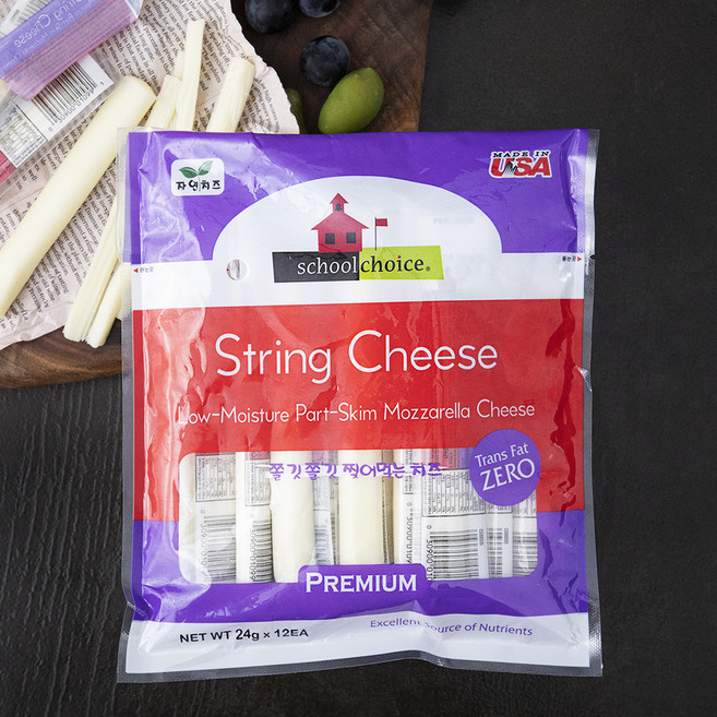 스쿨초이스 스트링치즈, 24g, 12개입, 1개