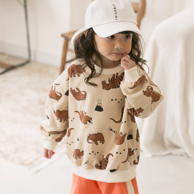 GOING KIDS 童款恐龍印花長袖上衣