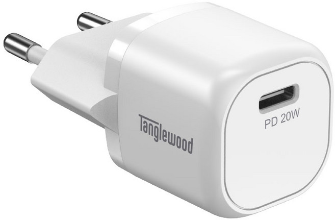 탱글우드 20W PD 충전 어댑터 미니, White, 1개