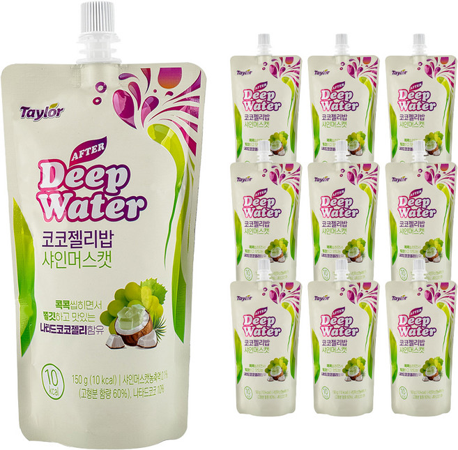 Taylor After Deep Water椰果果凍飲 麝香葡萄口味, 10入, 150g