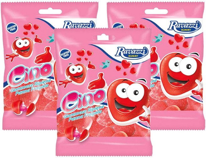 라바찌 치노 하트 젤리, 3개, 100g