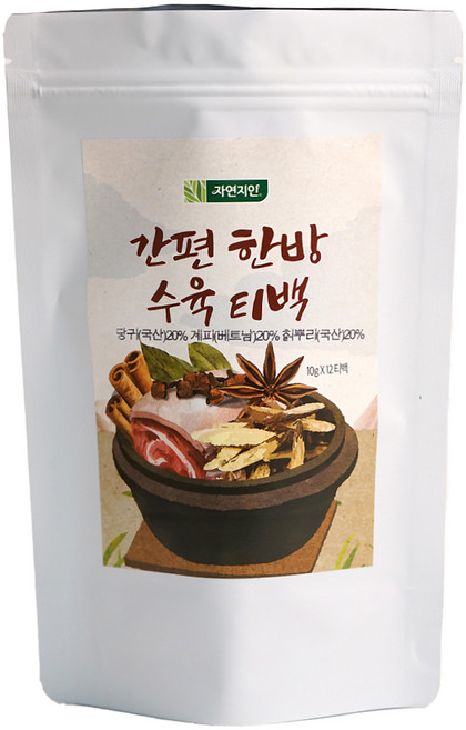 자연지인 간편 한방 수육티백 12p, 120g, 1개
