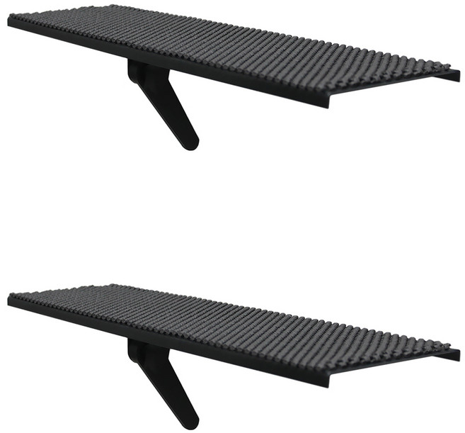 엘디엘마운트 티비 셋탑박스 공유기 사운드바 거치대 APL-S450, 블랙, 2개