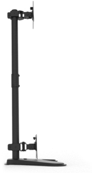 카멜마운트 폴타입 상하 듀얼 모니터 스탠드 FMS32V, 1개, 블랙